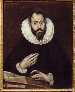 Man porträtt. Målning av Domenikos Theotokopoulos dit El Greco (1541-1614), cirka 1600-1610. Olja på duk. Amiens, Musee De Picardie - Porträtt av en man. Målning av Domenikos Theotokopoulos kallad El Greco (1541-1614), cirka 1600-1610. Olja på duk. Pi av El Greco