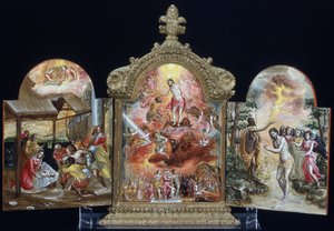 Bärbart altare (tempera på trä) av El Greco