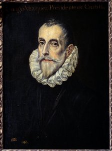 Porträtt av Rodrigue Vazquez, ordförande för finansrådet och Kastilien Målning av Domenikos Theotokopoulos dit El Greco (1541-1614) 1500-talet sön. 0,66x0,4m. Madrid, Pradomuseet av El Greco