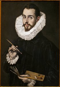 Porträtt av målarens son, Jorge Manuel. Målning av Domenico Theothocopoulos, känd som El Greco (1541-1614), olja på duk, cirka 1600. Museum of Fine Arts i Sevilla, Spanien. av El Greco