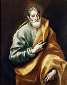 Apotern Sankt Peter. Målning av Domenikos Theotokopoulos dit El Greco (1540-1614) av El Greco