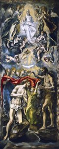 The Baptism of Christ, c.1597 (olja på duk) av El Greco