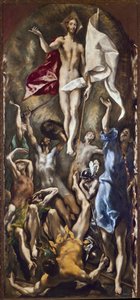Kristi uppståndelse (olja på duk av El Greco