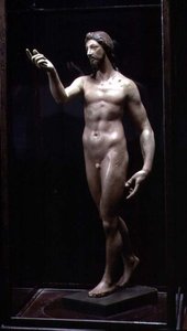 Kristus uppstånden (målad gips) av El Greco