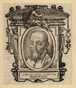 Porträtt av Giorgio Giulio Clovio, illuminator, miniatyrist och målare född i Kroatien, verksam i renässansens Italien av El Domenico (after) Greco