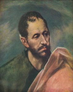 Als Apostel Jacobus Minor, Sankt Jakob den yngre, c1600, 1938 av El Greco