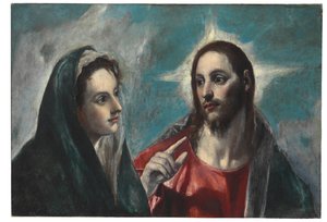 Kristus tar avsked från sin moder av El Greco