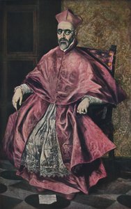 Don Fernando Nino De Guevara, porträtt av kardinal Nino de Guevara, 1598, 1938 av El Greco