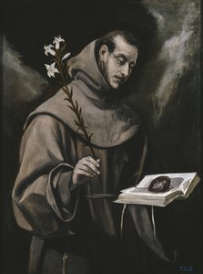 Sankt Antonius av Padua, ca. 1580 av El Greco