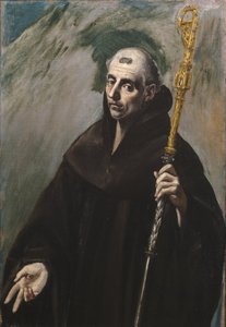 Sankt Benedikt av Nursia, 1577-1579 av El Greco
