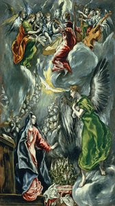Engelska: The Annunciation Annunciation av El Greco