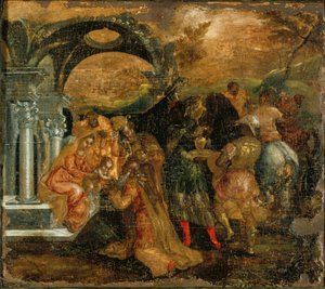 Visarnas tillbedjan, 1565-1567 av El Greco