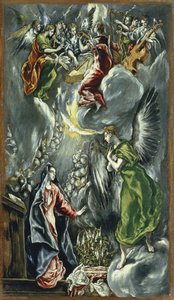 Bebådelsen, ca 1596-1600 av El Greco