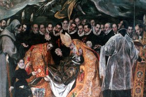 Begravningen av greve Orgaz detalj, 1586-1588 av El Greco