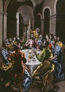 Festen i Simons hus, 1608-14 av El Greco