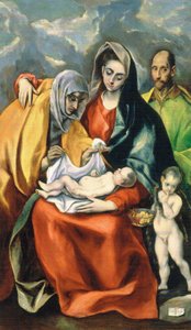 Den heliga familjen av El Greco