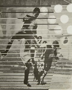 Fotbollsspelare, 1926. av Eliezer Markowich Lissitzky