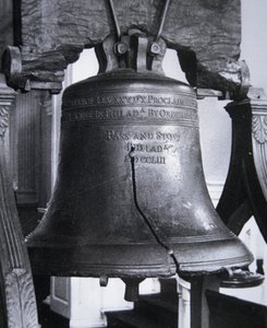 The Liberty Bell, gjuten 1752 (koppar och tenn)