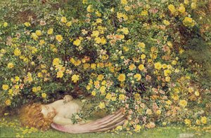 June is Dead (akvarell på papper) av Eleanor Fortescue Brickdale