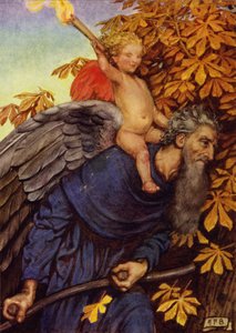 Kärleken är inte tidens dåre (färg litho) av Eleanor Fortescue Brickdale