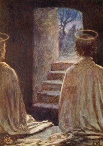Den tomma graven (färg litho) av Eleanor Fortescue Brickdale
