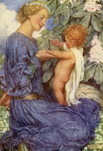 The Last Ride together (färg litho) av Eleanor Fortescue Brickdale