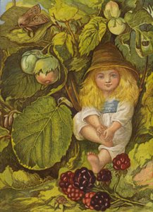 Nötbusken (färg litho) av Eleanor Fortescue Brickdale