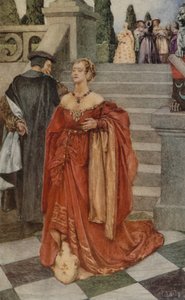 "När hjärtat får ett slag" (färg litho) av Eleanor Fortescue Brickdale