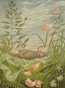 När våren börjar (färg litho) av Eleanor Fortescue Brickdale