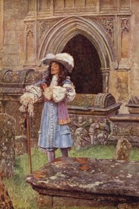 Varför så stora kostnader, med så kort hyreskontrakt, spenderar du på din blekande herrgård? (färg litho) av Eleanor Fortescue Brickdale