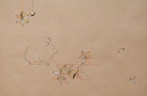 Scatter, 2014 (blyerts och blandteknik på papper) av Eleanor Grafton