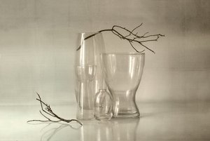 Lugnt stilleben i glas