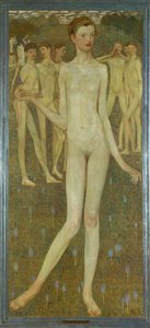 Adolescentia (olja på duk) av Elena Luksch-Makowsky