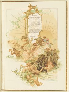 Program för balett La Perle av Marius Petipa och Riccardo Drigo, 1896.