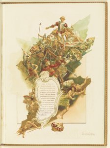 Program för balett La Perle av Marius Petipa och Riccardo Drigo, 1896.