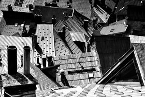 Geometriska stadstak av Elena Raceala