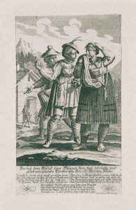 Det tyrolska försvaret 1703: Tyrollerische Scharff-Schützen kvinnor av Elias Baeck