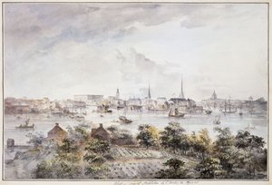 A View of Stockholm from Kungsholmen with the Royal Palace and Storkyrkan, Tyskakyrkan, Katarinakyrka and Riddarholmskyrkan,