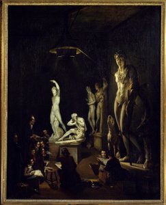 Gjutrum av Royal Academy of London 1770 Målning av Elias Martin