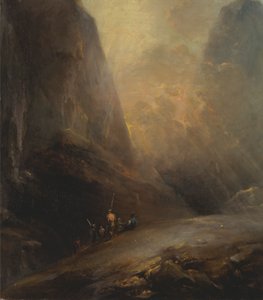 Bergslandskap med Banditti av Elias Martin