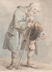 Gammal tiggande man av Elias Martin