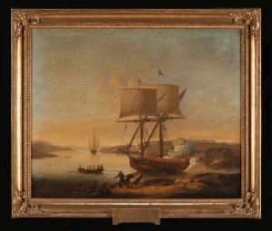 Skärgårdsfartyg vid Sveaborg av Elias Martin