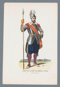Pikeman från det holländska gardet. (1600-talet.) under prins Maurice (titel på objektet)
