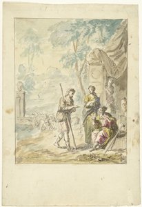 Jakob klagar hos Laban av Elias van Nijmegen