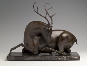 Vilande hjort, c. 1915 av Elie Nadelman