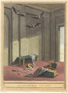 Les filles de Minee (Mina döttrar) av Elie du Mesnil after Jean Baptiste Oudry