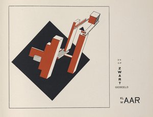 Om två kvadrater, 1922. av Eliezer Markowich Lissitzky