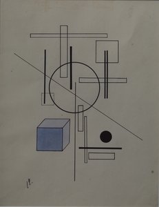 Komposition, 1920 av Eliezer Markowich Lissitzky