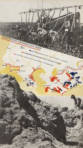 Bomullsuppfödning. Illustration från USSR Builds Socialism, 1933. av Eliezer Markowich Lissitzky