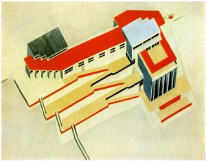 Segelsällskap av Eliezer Markowich Lissitzky